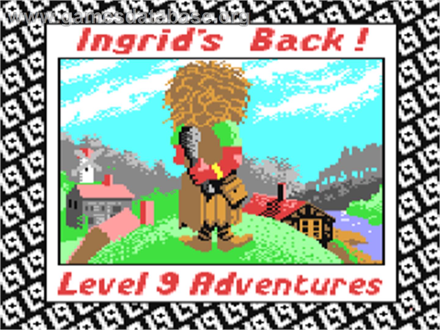 Ingrid's Back! - Commodore 64 - Artwork - Title Screen