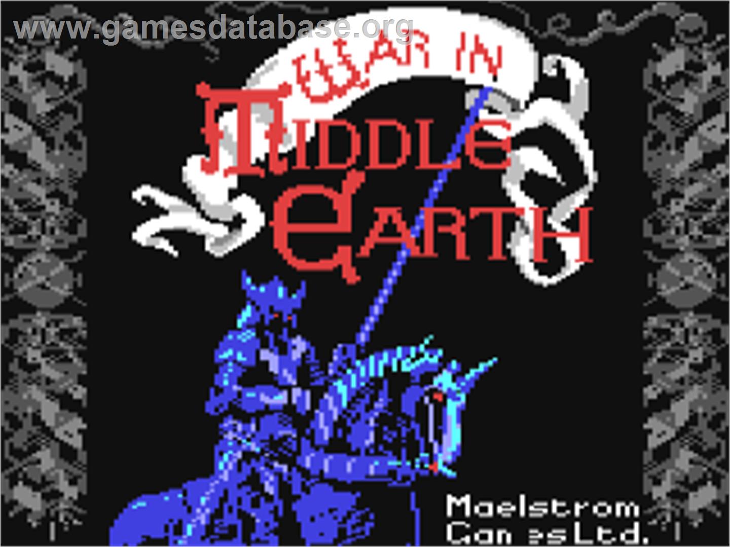 J.R.R. Tolkien's War in Middle Earth - Commodore 64 - Artwork - Title Screen
