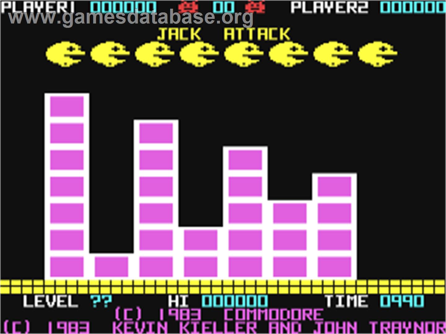 Jack Attack - Commodore 64 - Artwork - Title Screen