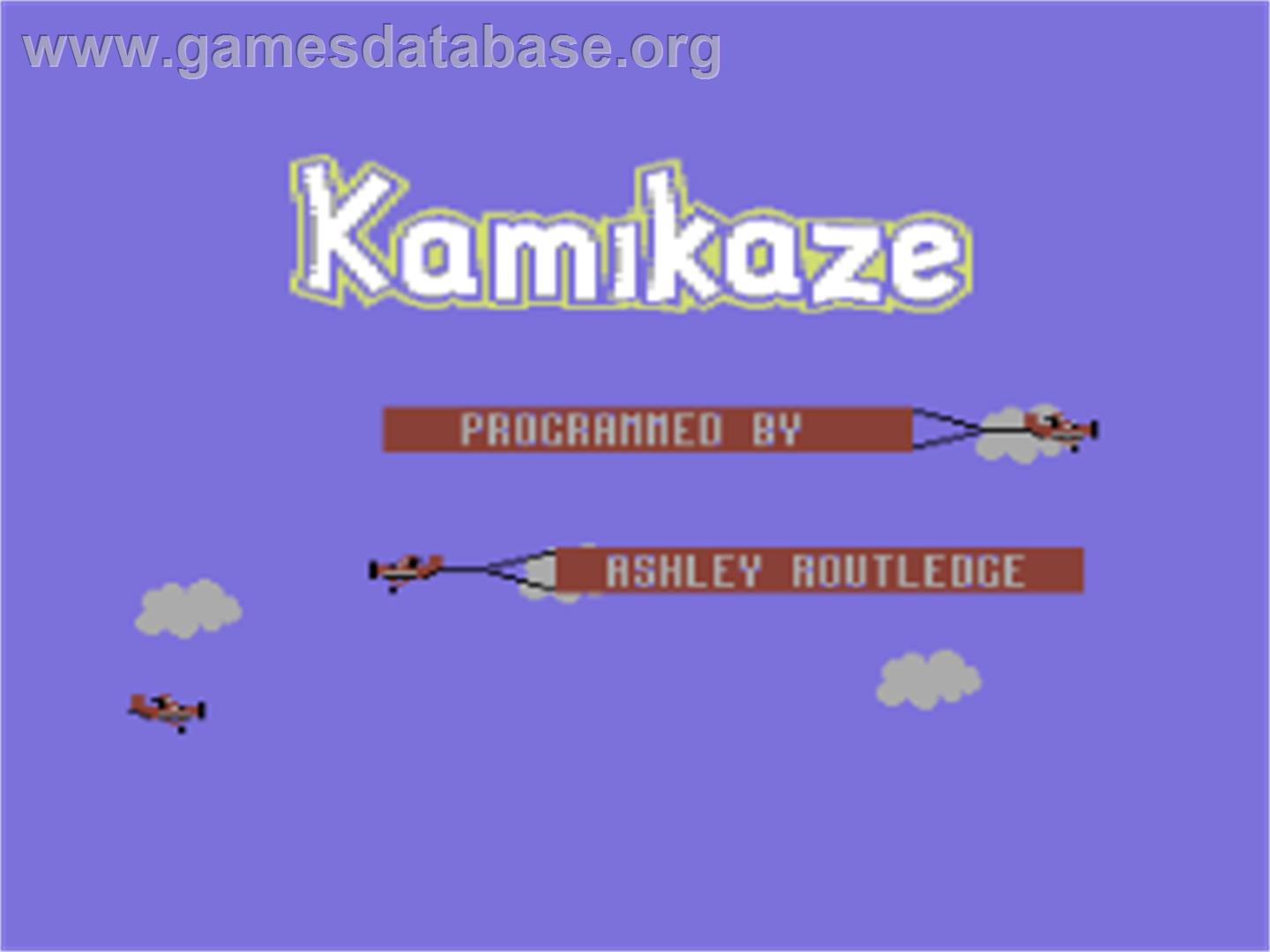 Kamikaze - Commodore 64 - Artwork - Title Screen