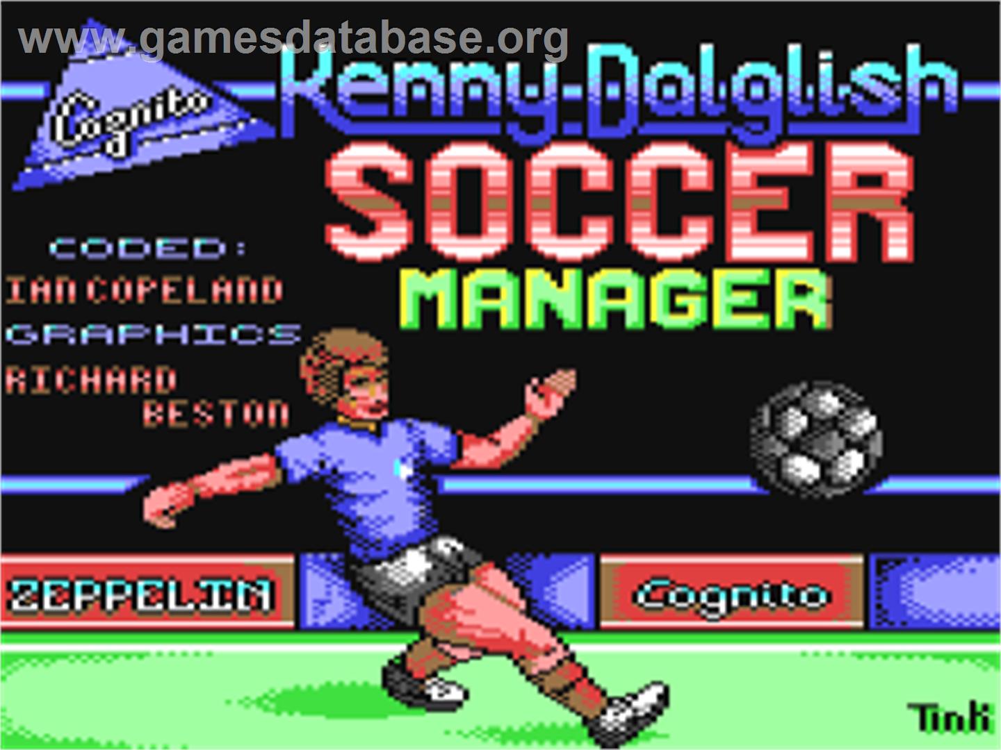 Kenny Dalglish Soccer Manager - Commodore 64 - Artwork - Title Screen
