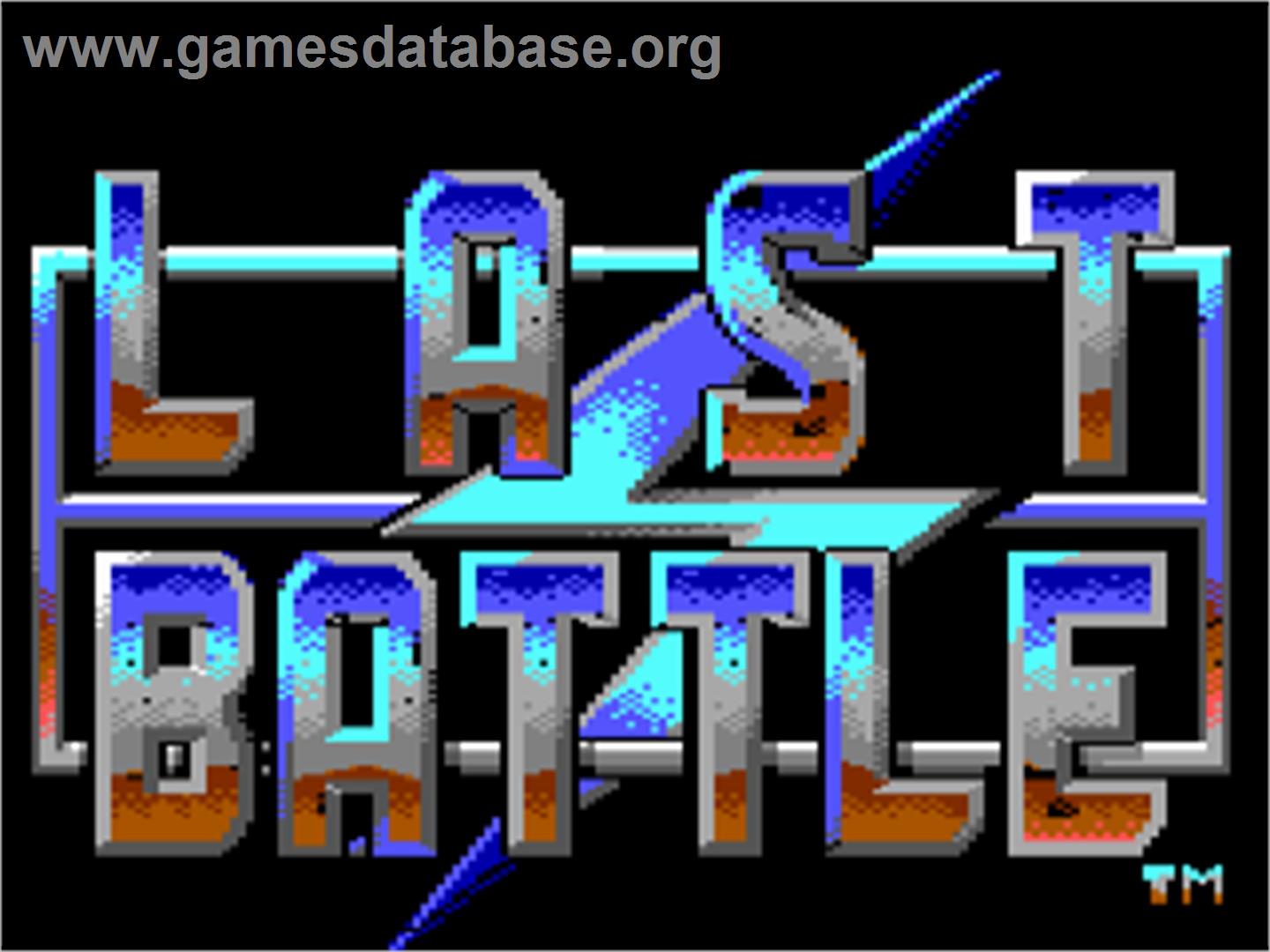 Last Battle - Commodore 64 - Artwork - Title Screen