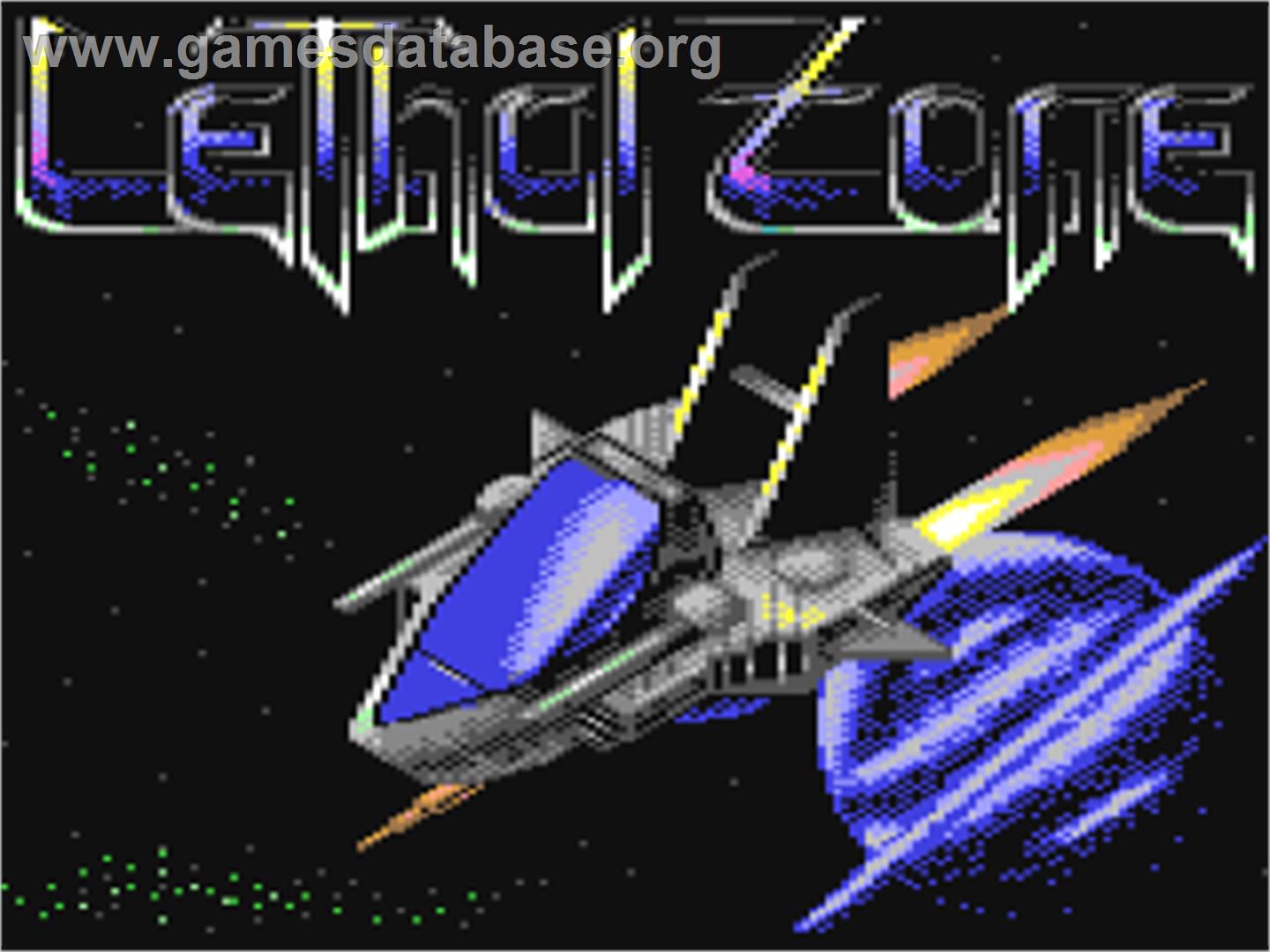 Lethal Zone - Commodore 64 - Artwork - Title Screen
