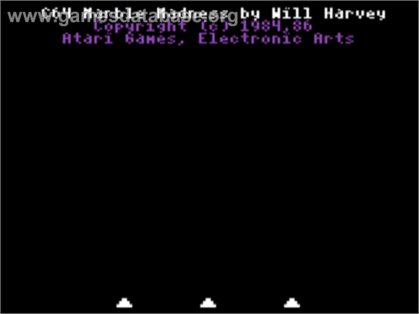Marble Madness - Commodore 64 - Artwork - Title Screen