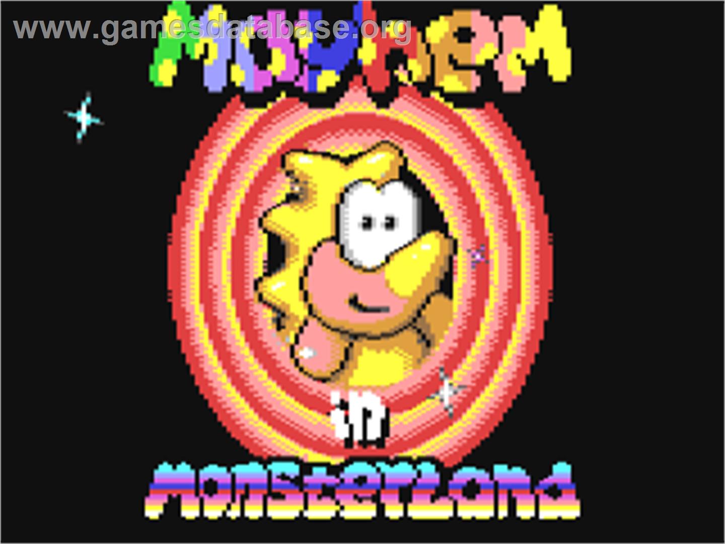 Mayhem in Monsterland - Commodore 64 - Artwork - Title Screen