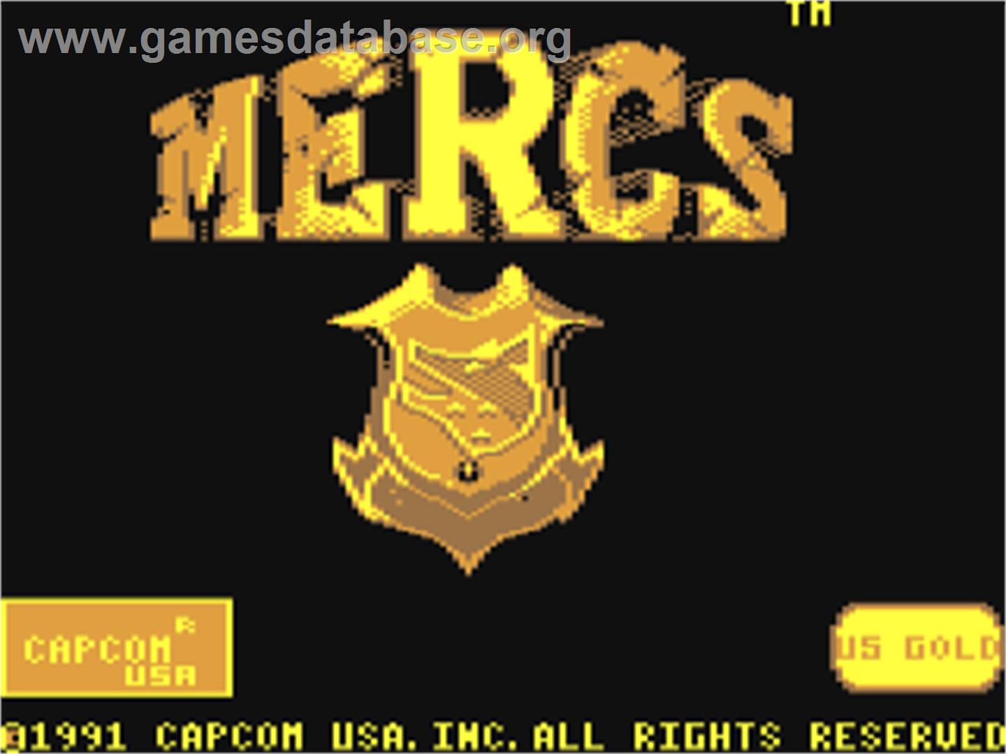 Mercs - Commodore 64 - Artwork - Title Screen
