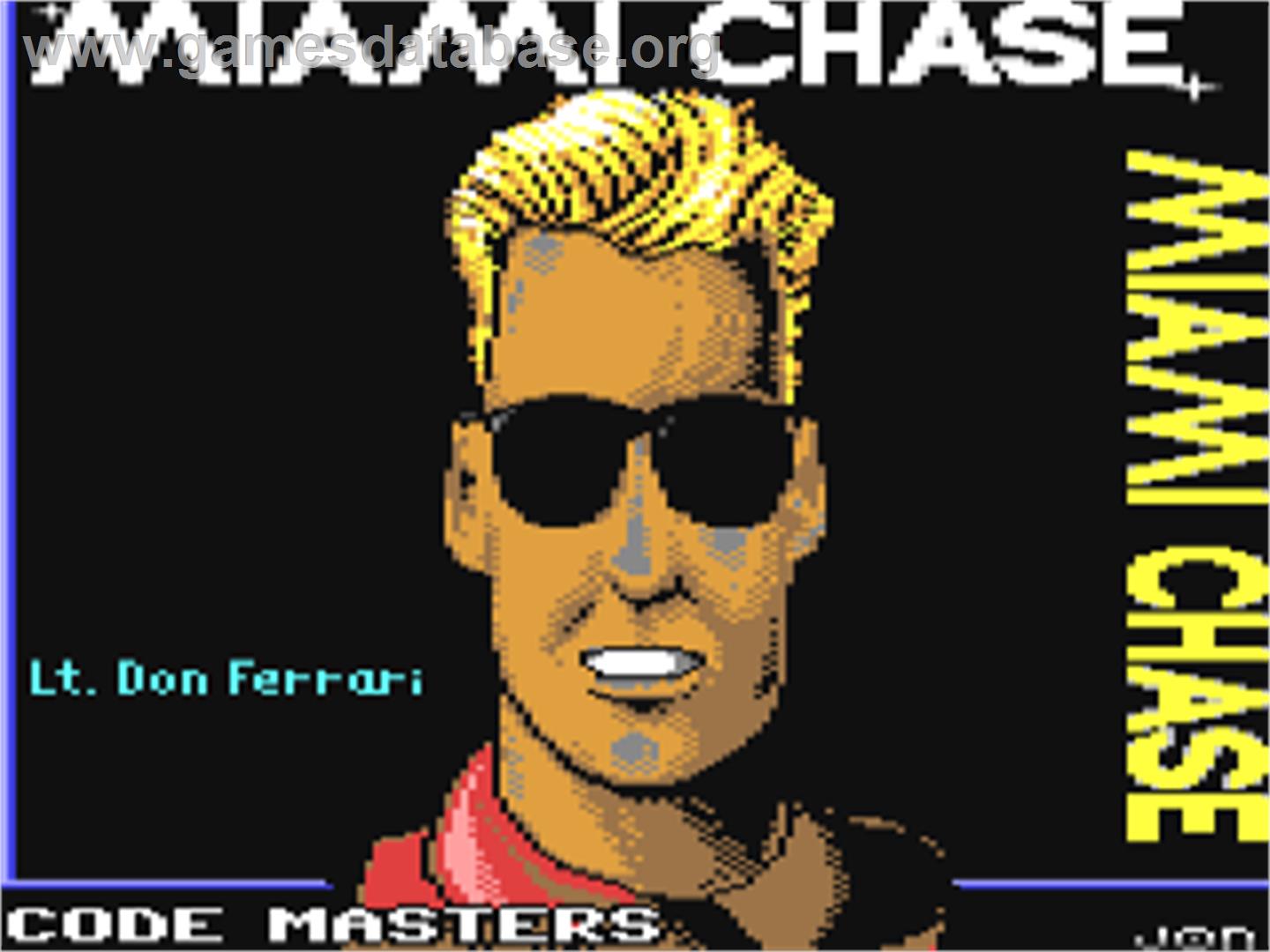 Miami Chase - Commodore 64 - Artwork - Title Screen
