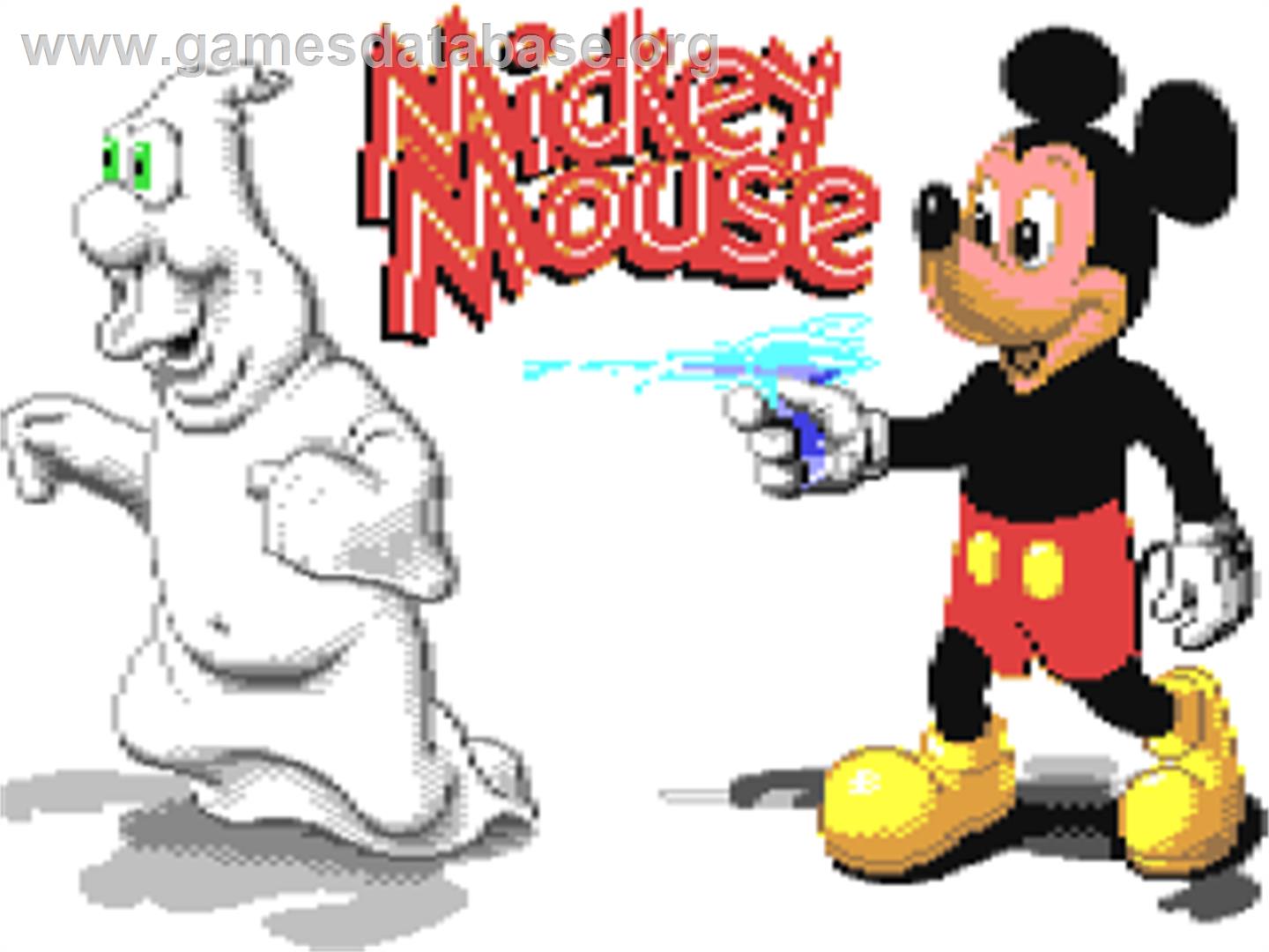 Mickey Mouse: The Computer Game - Commodore 64 - Artwork - Title Screen
