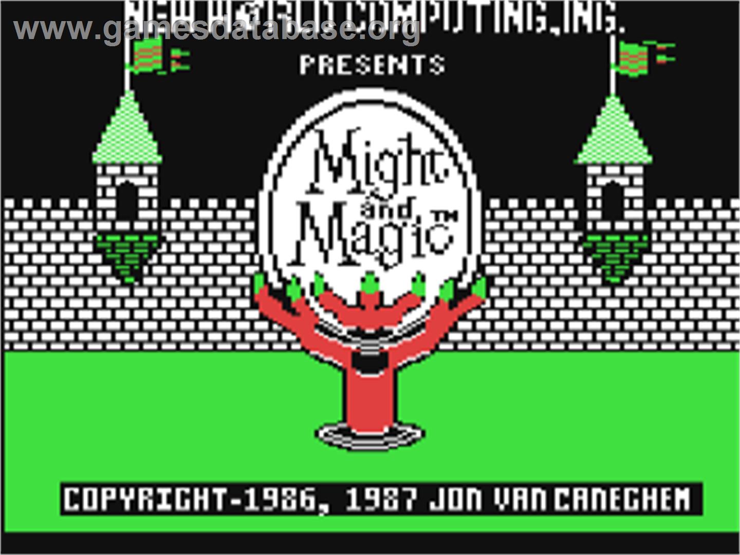 Might and Magic: Book I - Commodore 64 - Artwork - Title Screen