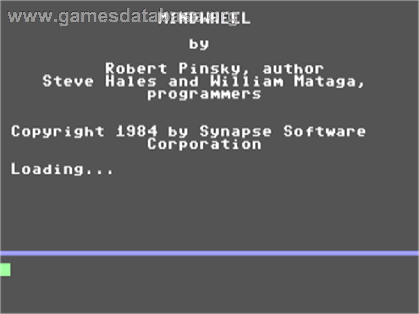 Mindwheel - Commodore 64 - Artwork - Title Screen