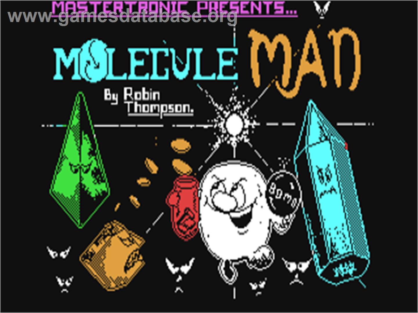Molecule Man - Commodore 64 - Artwork - Title Screen