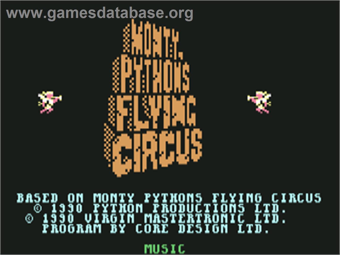 Monty Python's Flying Circus - Commodore 64 - Artwork - Title Screen