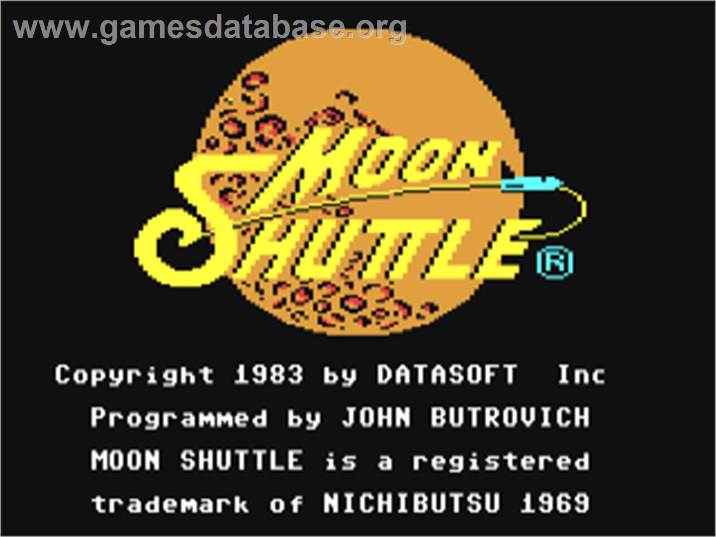 Moon Shuttle - Commodore 64 - Artwork - Title Screen