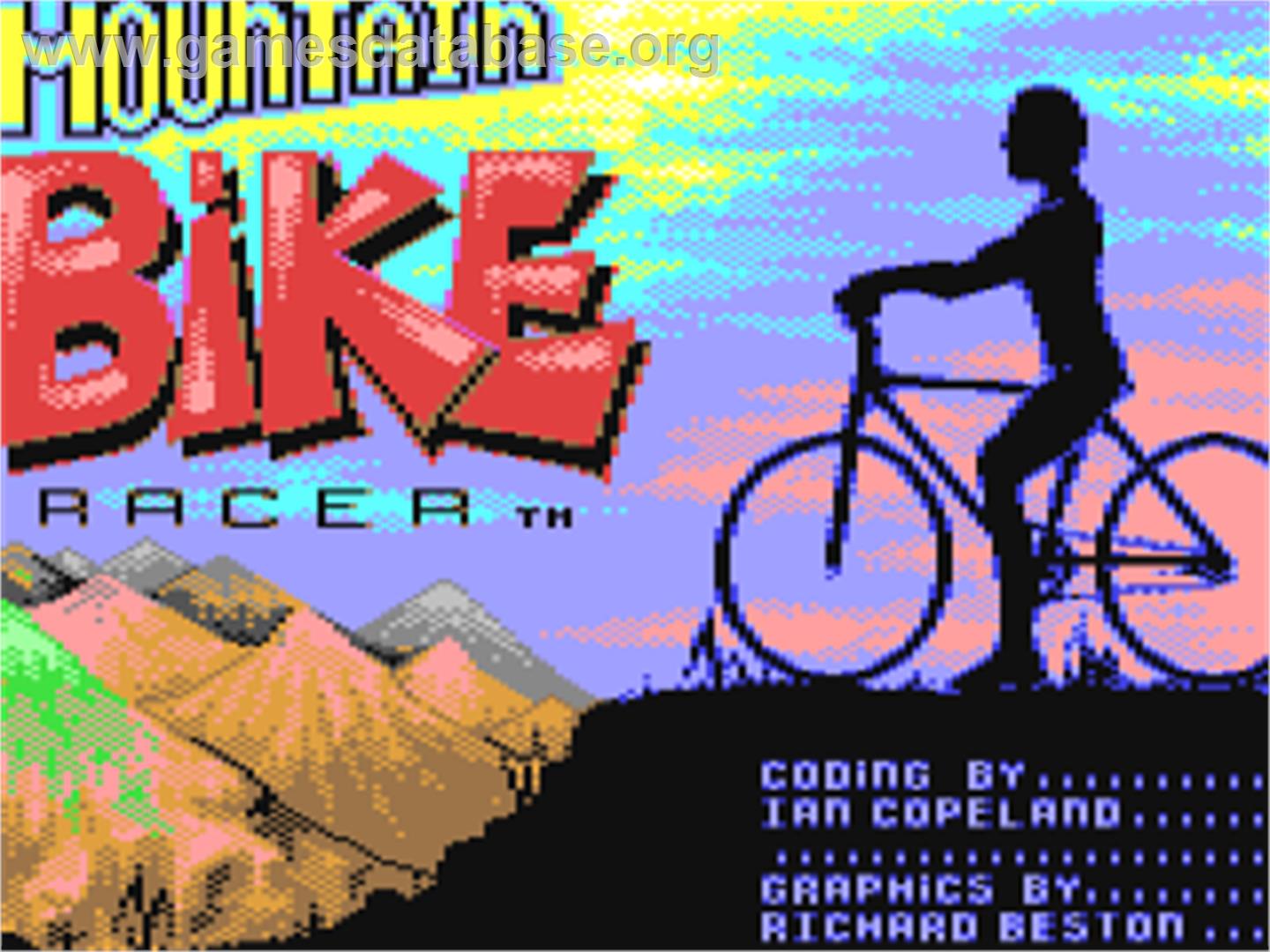 Mountain Bike Racer - Commodore 64 - Artwork - Title Screen