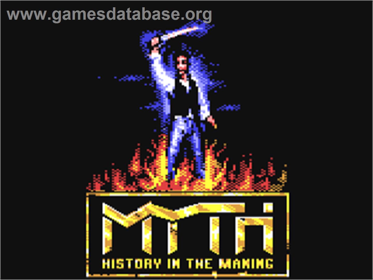 Myth: History in the Making - Commodore 64 - Artwork - Title Screen