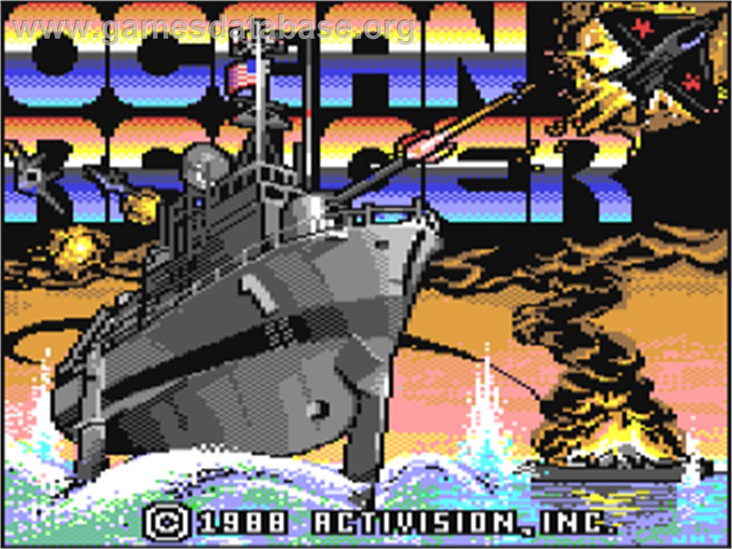Ocean Ranger - Commodore 64 - Artwork - Title Screen