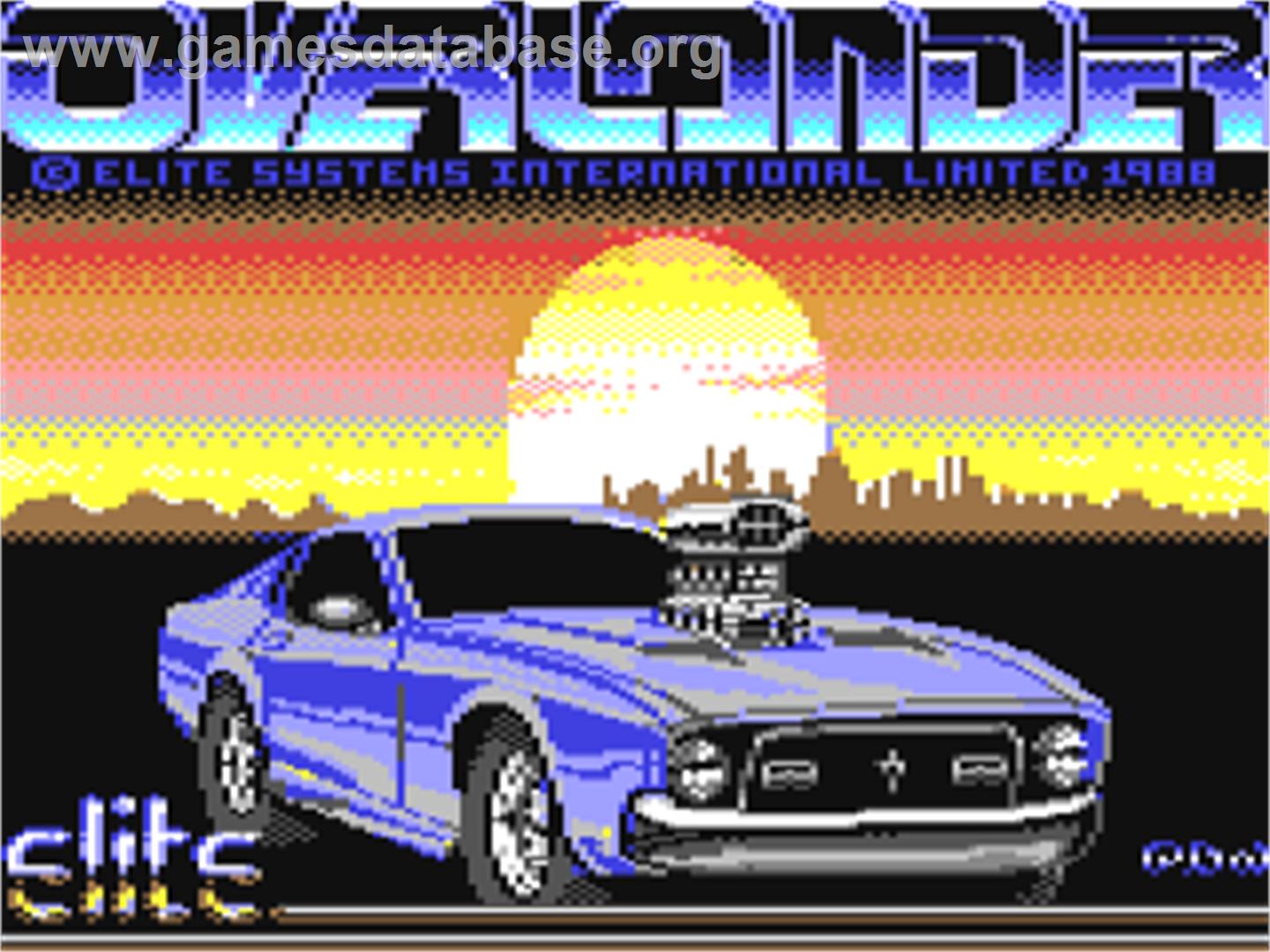 Overlander - Commodore 64 - Artwork - Title Screen