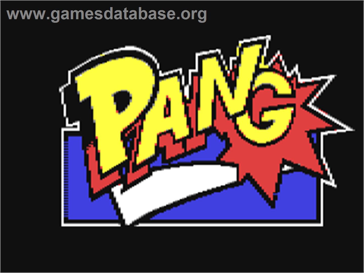 Pang - Commodore 64 - Artwork - Title Screen