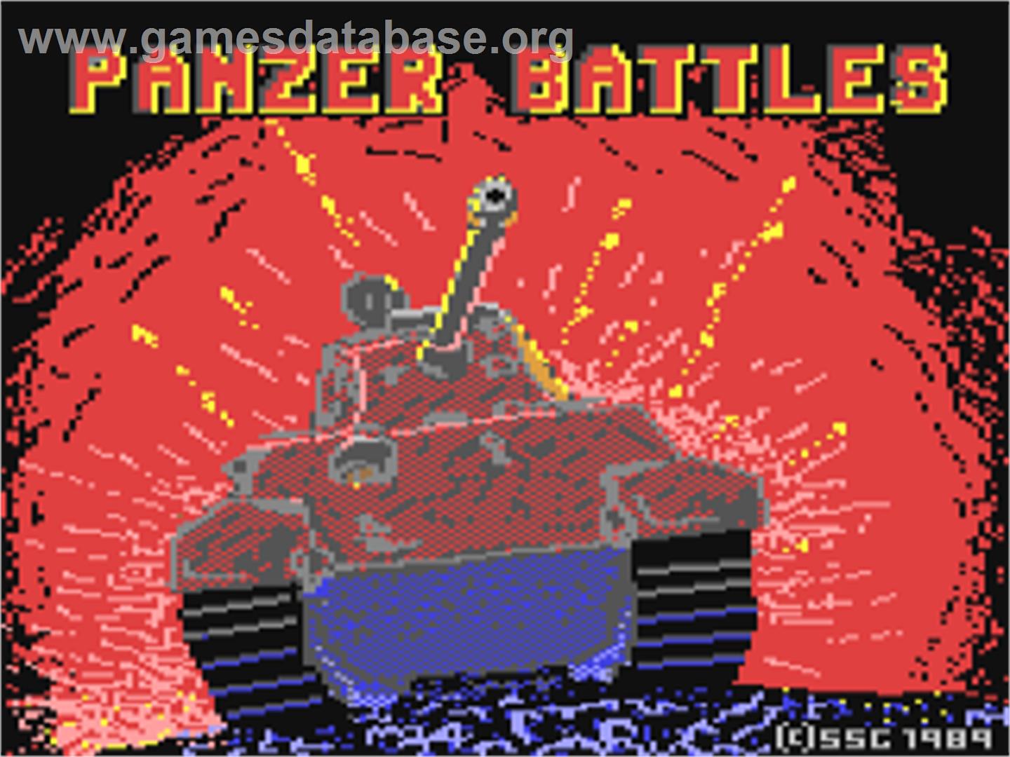 Panzer Battles - Commodore 64 - Artwork - Title Screen