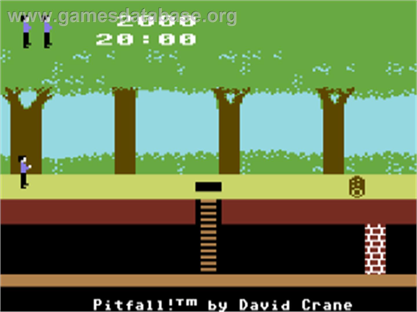 Pitfall! - Commodore 64 - Artwork - Title Screen