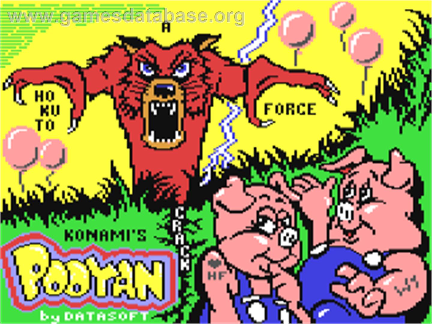 Pooyan - Commodore 64 - Artwork - Title Screen