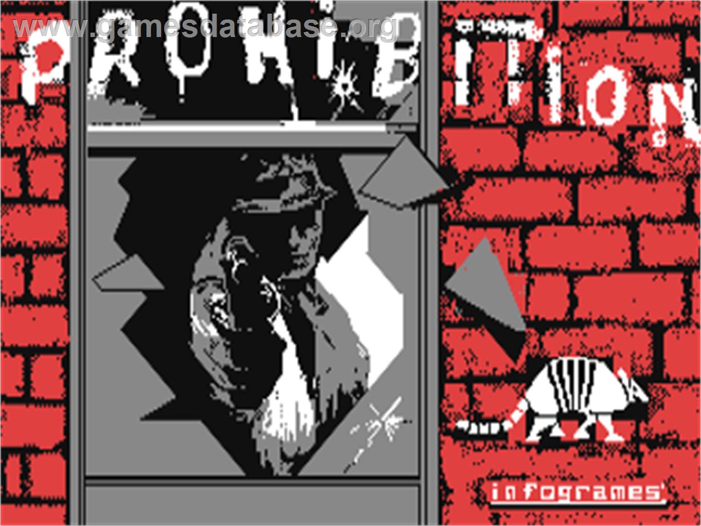 Prohibition - Commodore 64 - Artwork - Title Screen