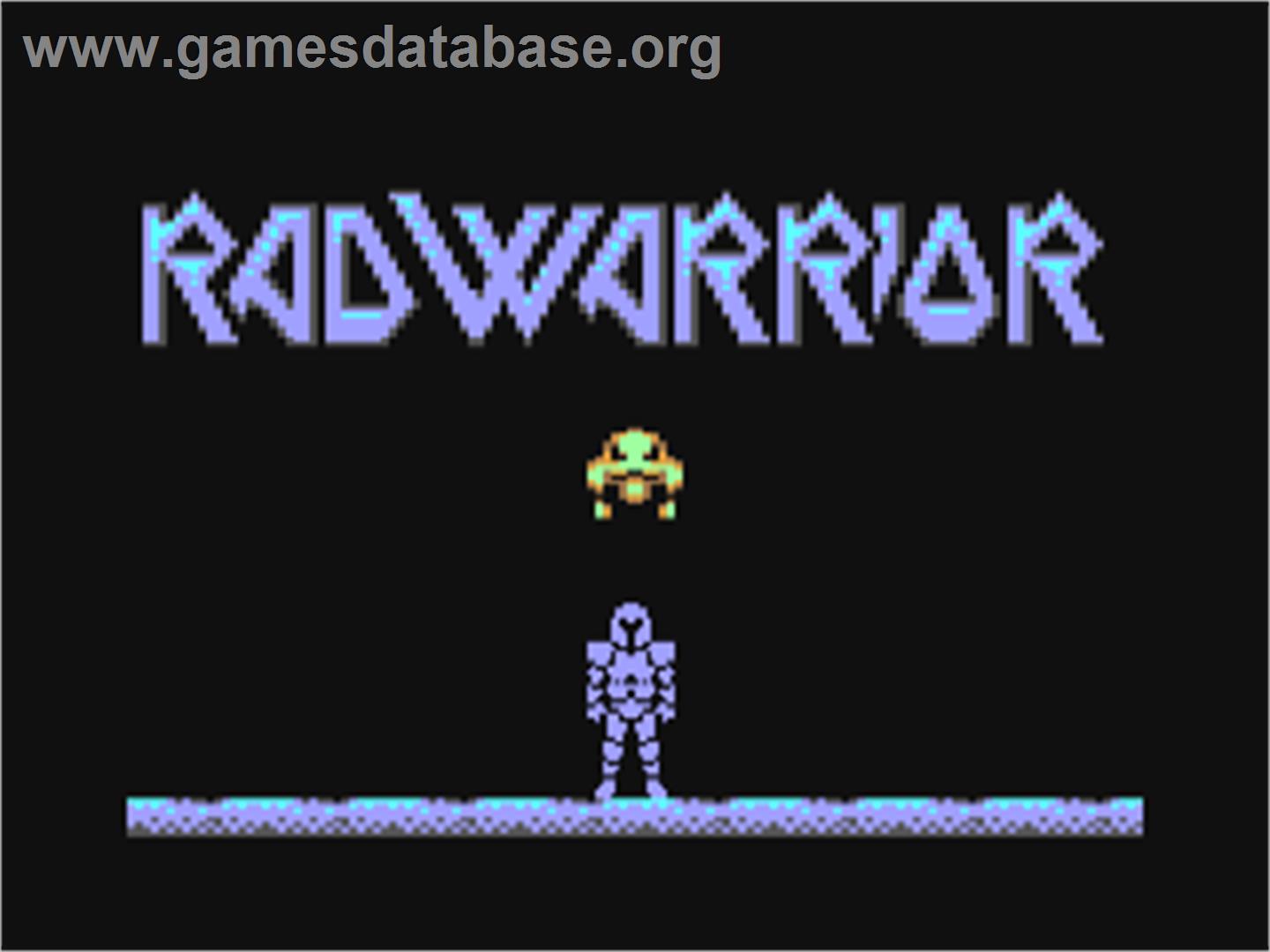 Rad Warrior - Commodore 64 - Artwork - Title Screen
