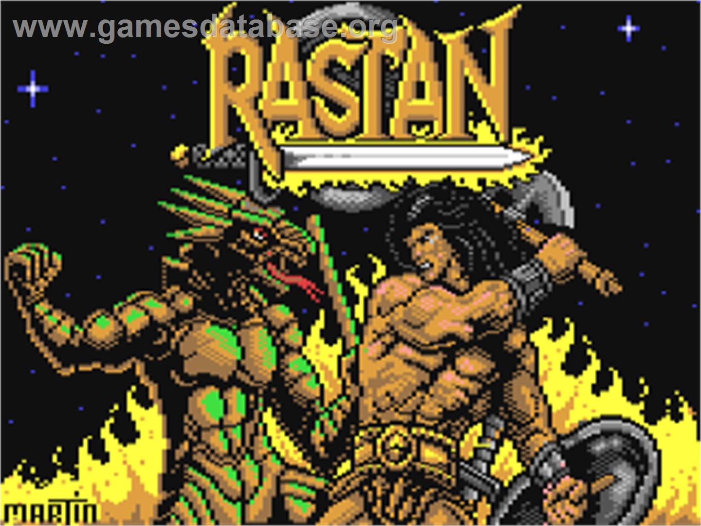 Rastan - Commodore 64 - Artwork - Title Screen
