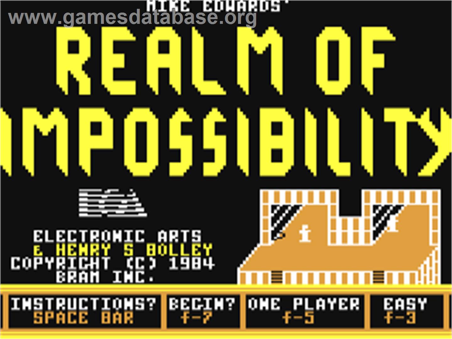 Realm of Impossibility - Commodore 64 - Artwork - Title Screen