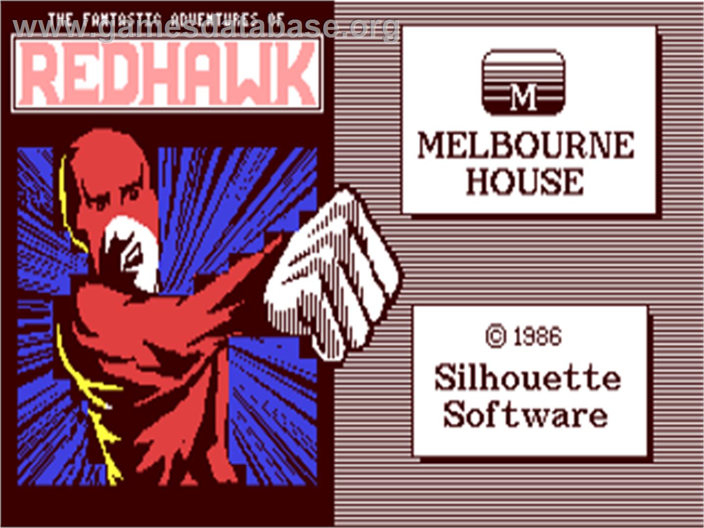Red Hawk - Commodore 64 - Artwork - Title Screen