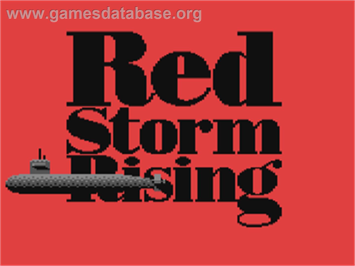 Red Storm Rising - Commodore 64 - Artwork - Title Screen
