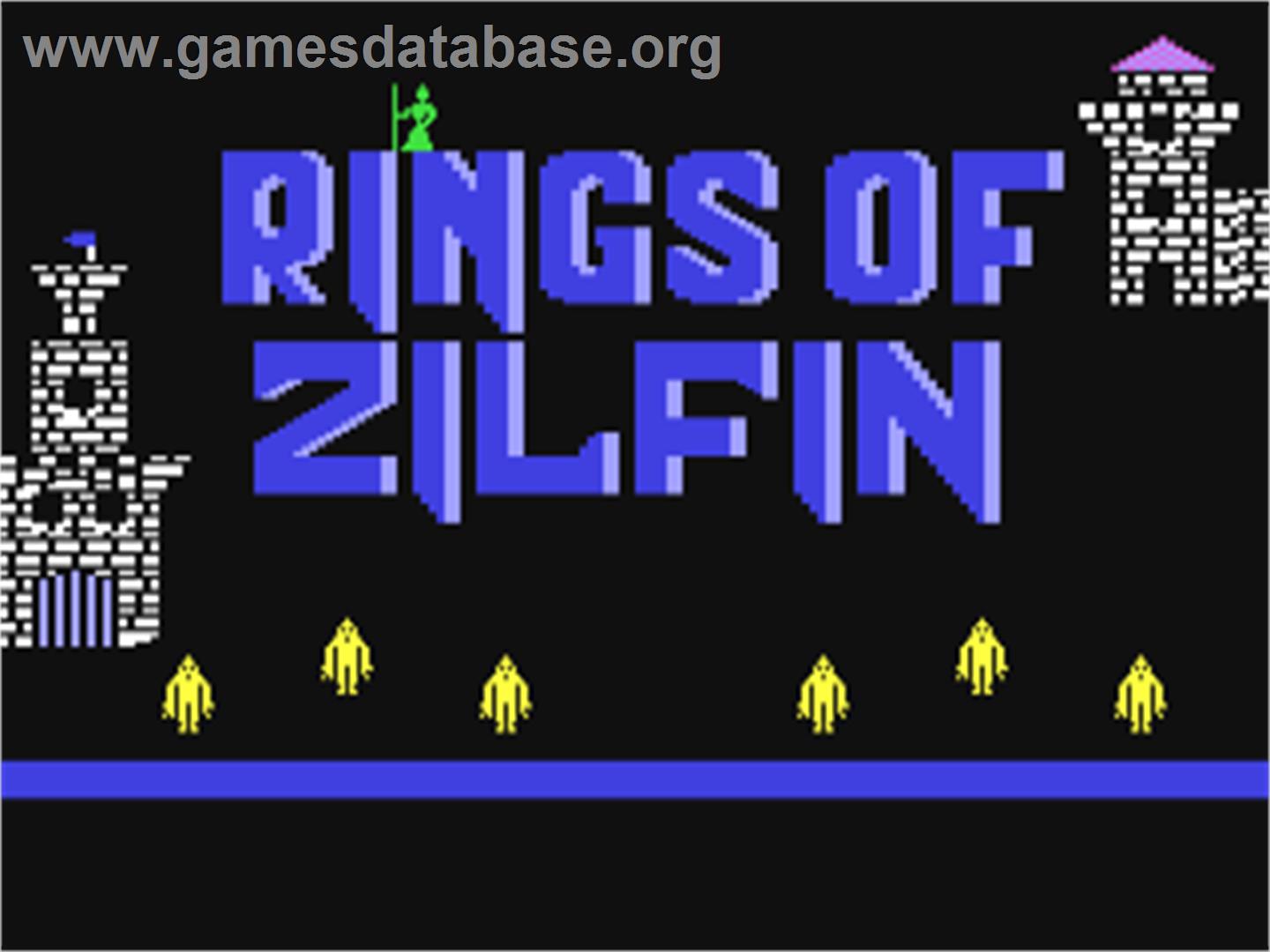 Rings of Zilfin - Commodore 64 - Artwork - Title Screen