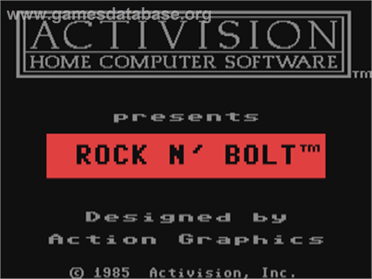 Rock n' Bolt - Commodore 64 - Artwork - Title Screen