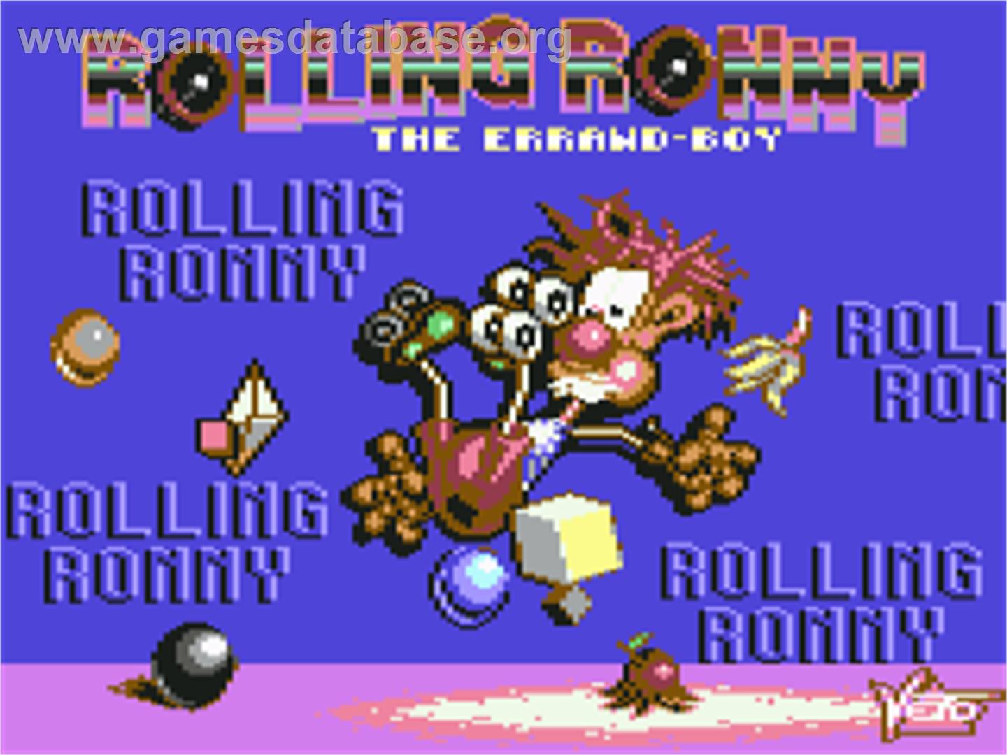 Rolling Ronny - Commodore 64 - Artwork - Title Screen