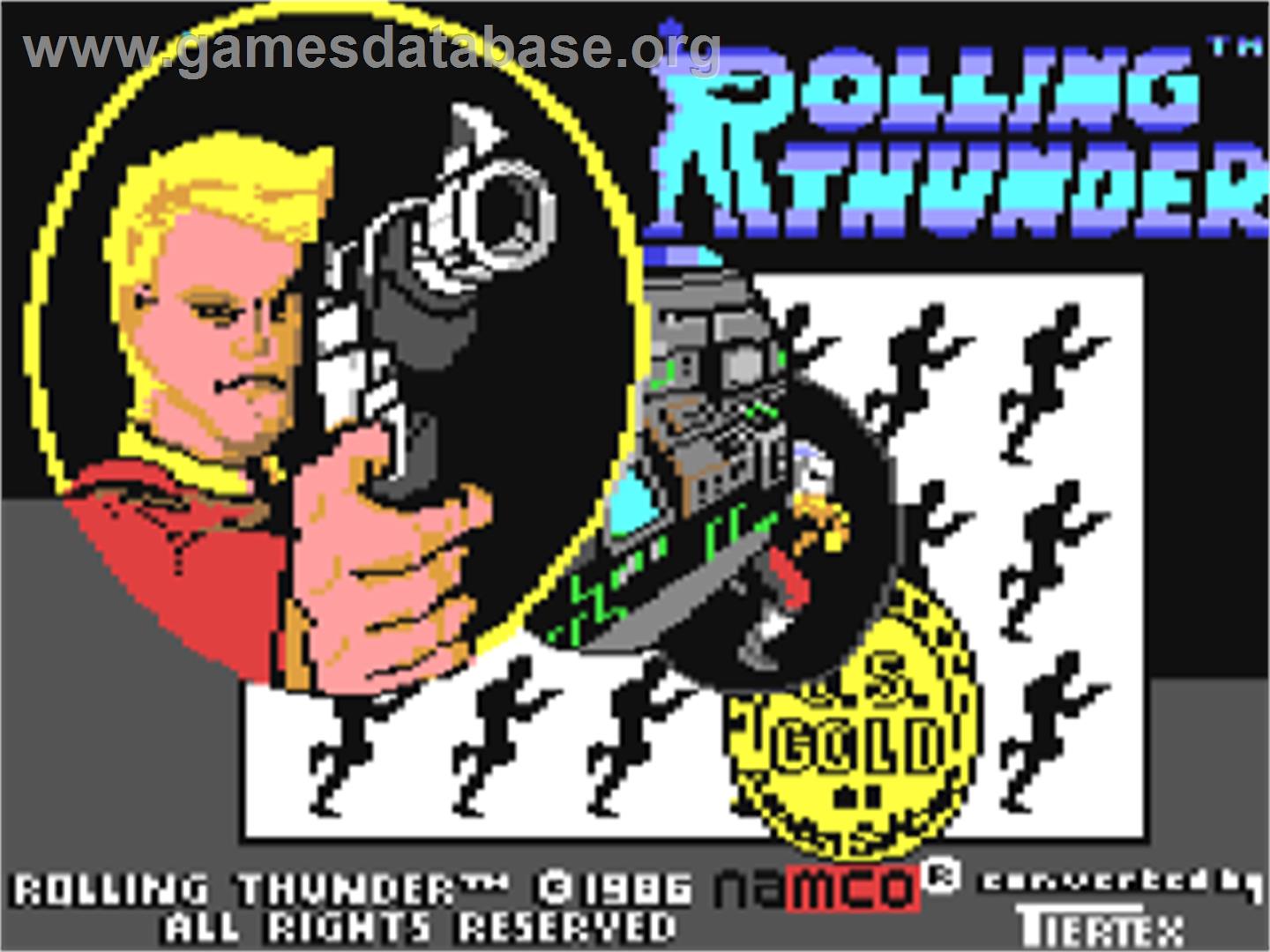 Rolling Thunder - Commodore 64 - Artwork - Title Screen