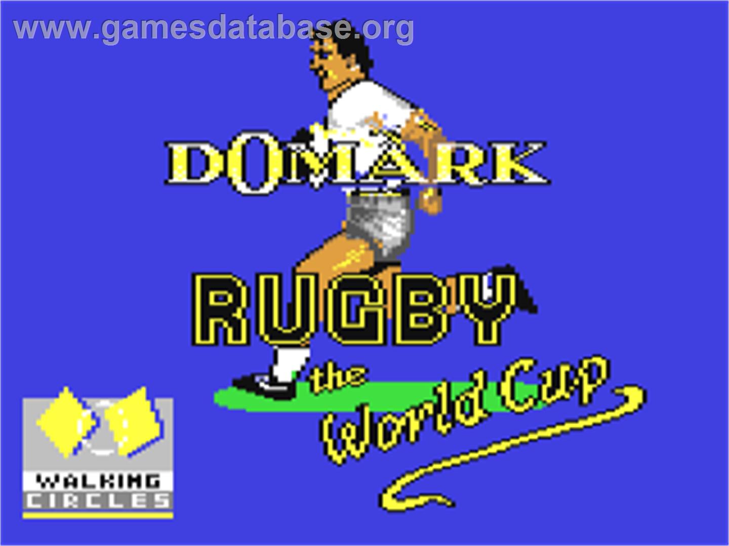 Rugby: The World Cup - Commodore 64 - Artwork - Title Screen