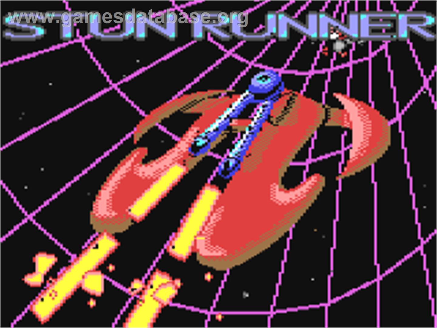 S.T.U.N. Runner - Commodore 64 - Artwork - Title Screen