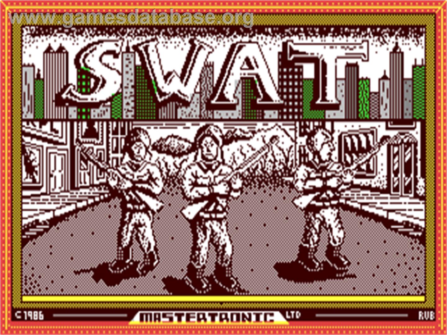 SWAT - Commodore 64 - Artwork - Title Screen