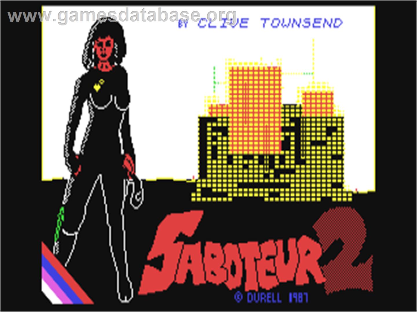 Saboteur II - Commodore 64 - Artwork - Title Screen