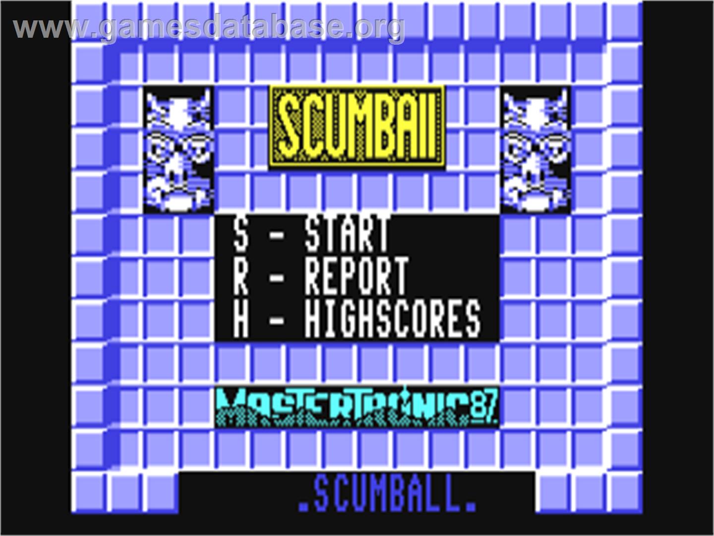Scumball - Commodore 64 - Artwork - Title Screen