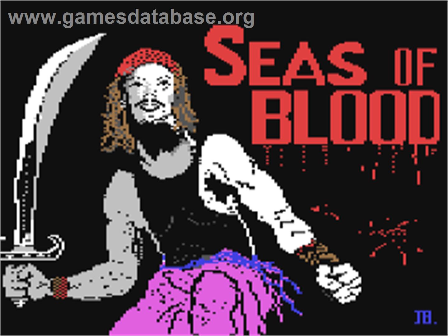 Seas of Blood - Commodore 64 - Artwork - Title Screen