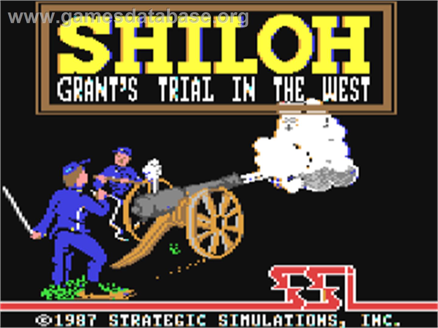 Shiloh: Grant's Trial in the West - Commodore 64 - Artwork - Title Screen