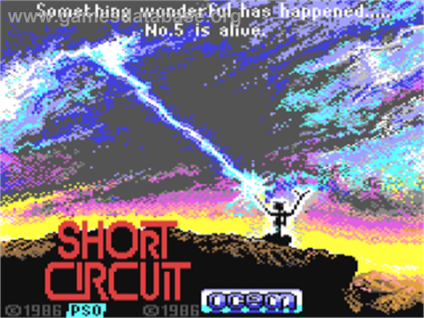 Short Circuit - Commodore 64 - Artwork - Title Screen