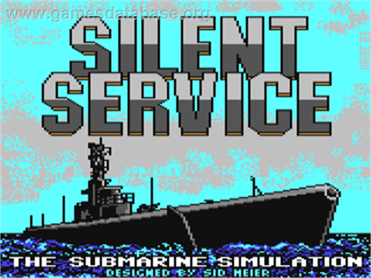Silent Service - Commodore 64 - Artwork - Title Screen