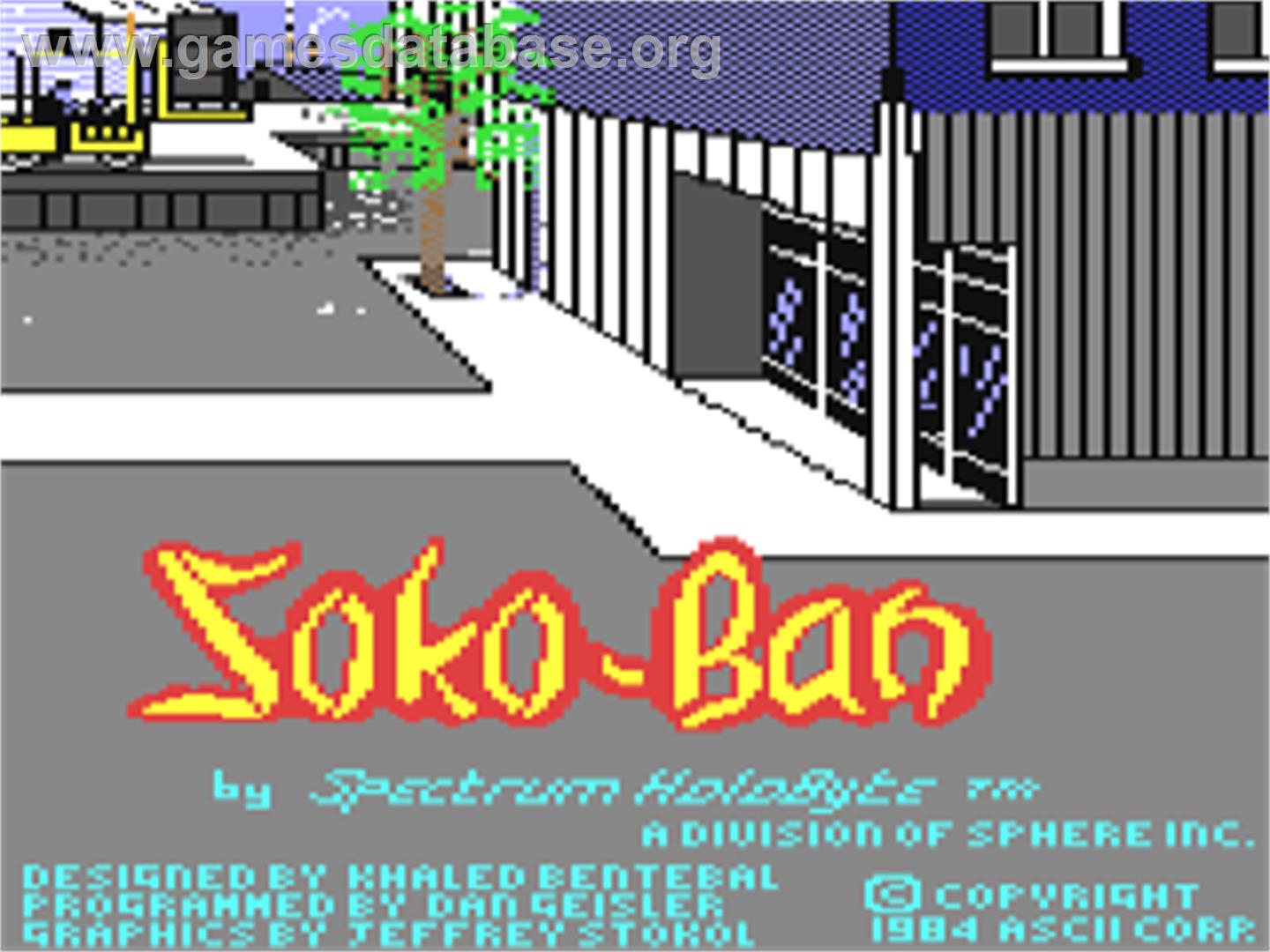 Soko-Ban - Commodore 64 - Artwork - Title Screen