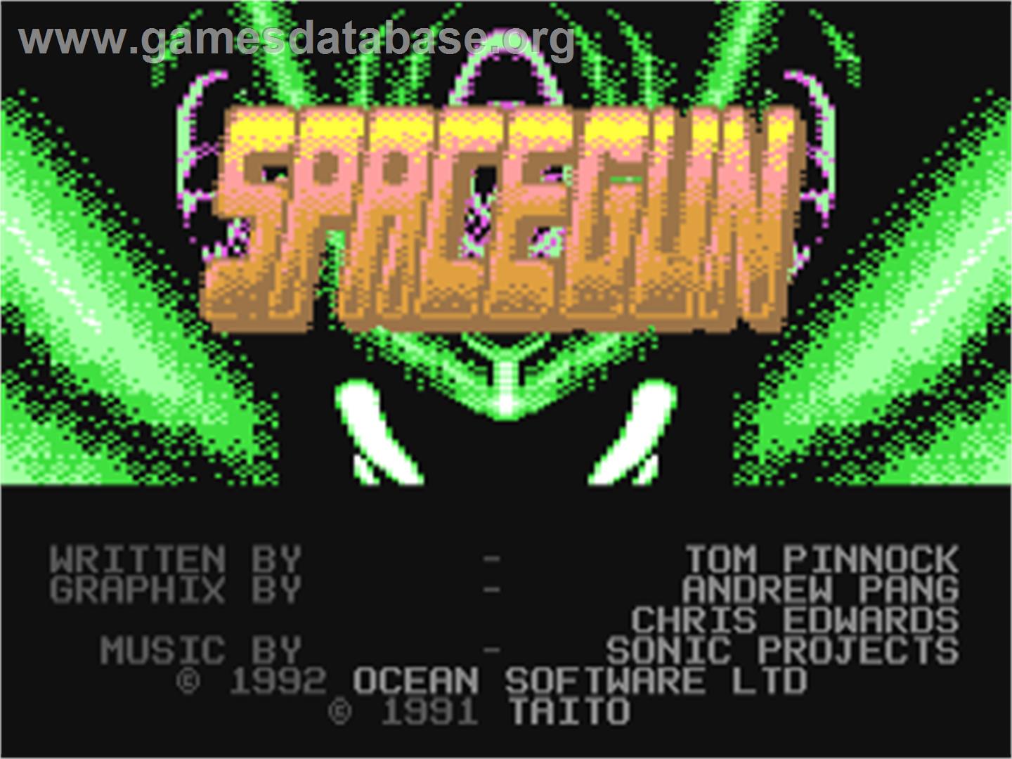 Space Gun - Commodore 64 - Artwork - Title Screen