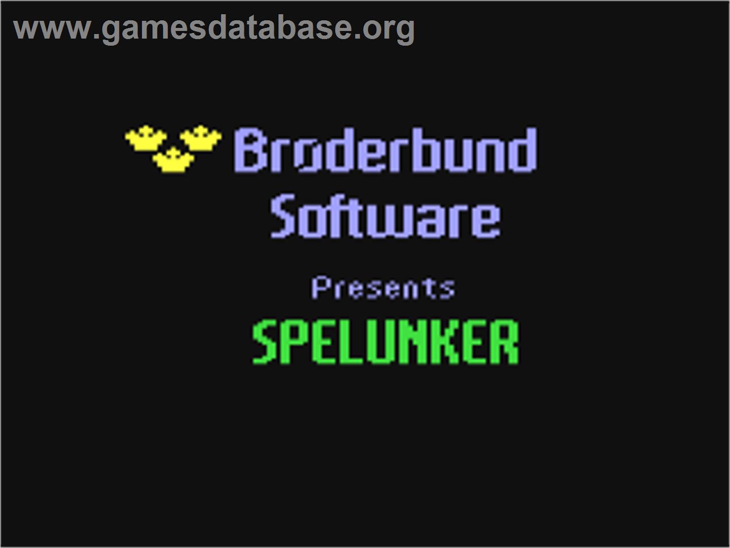 Spelunker - Commodore 64 - Artwork - Title Screen