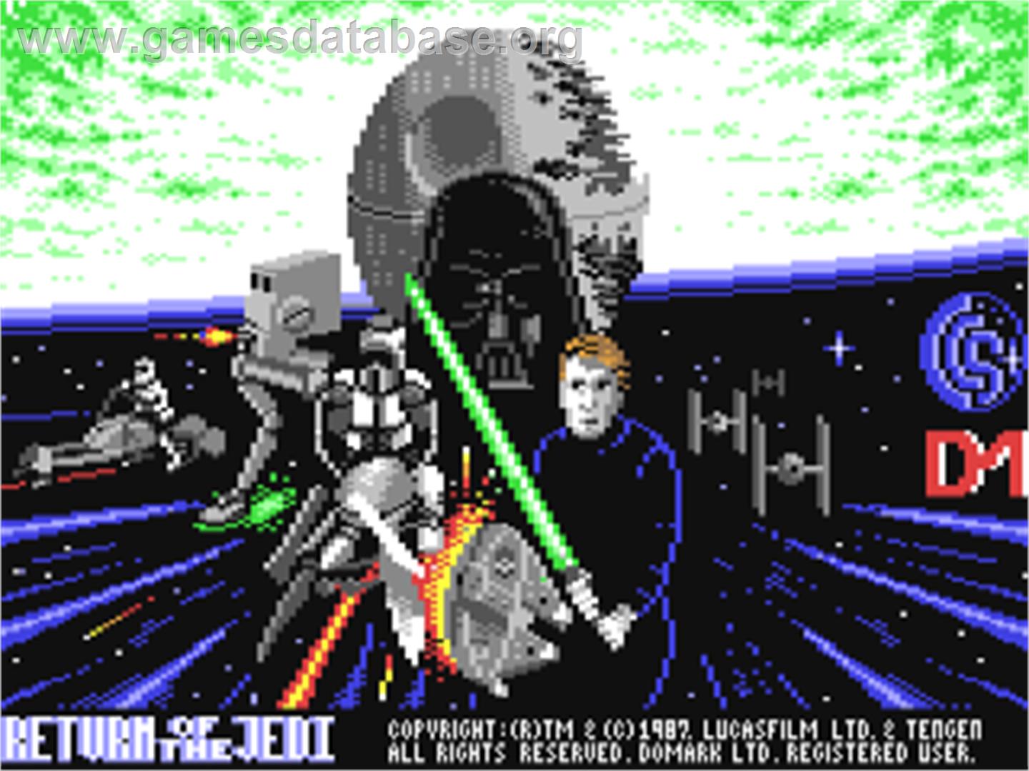 Star Wars: Return of the Jedi - Commodore 64 - Artwork - Title Screen