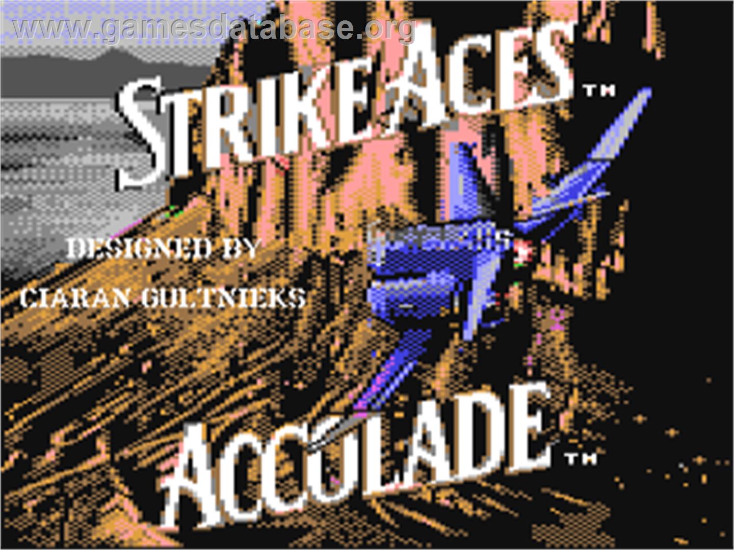 Strike Aces - Commodore 64 - Artwork - Title Screen