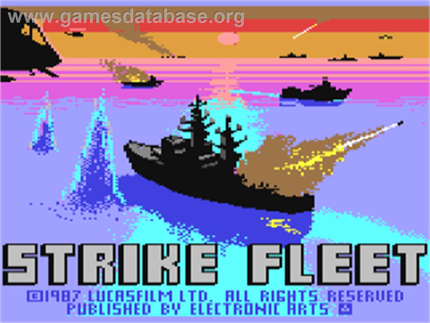 Strike Fleet - Commodore 64 - Artwork - Title Screen